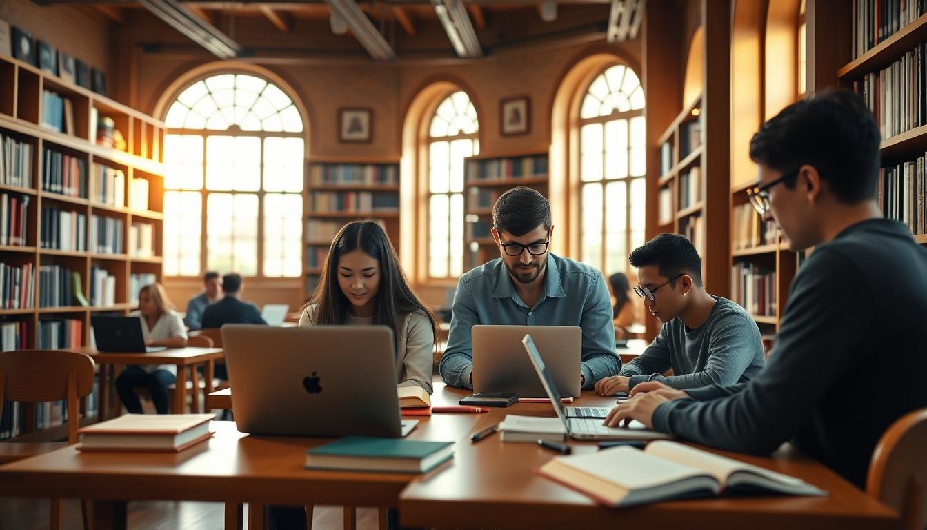 Student using a study guide to organize academic notes